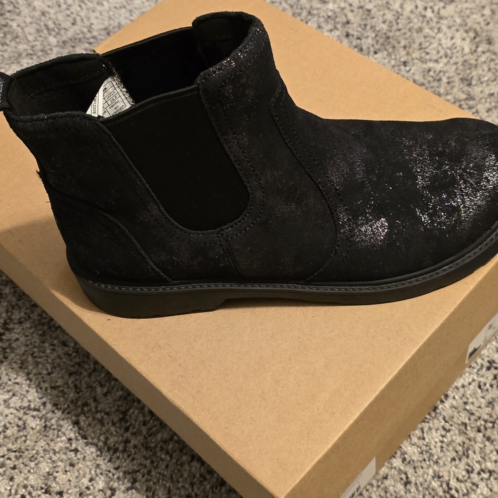 UGG Black Metallic Ankle Boots